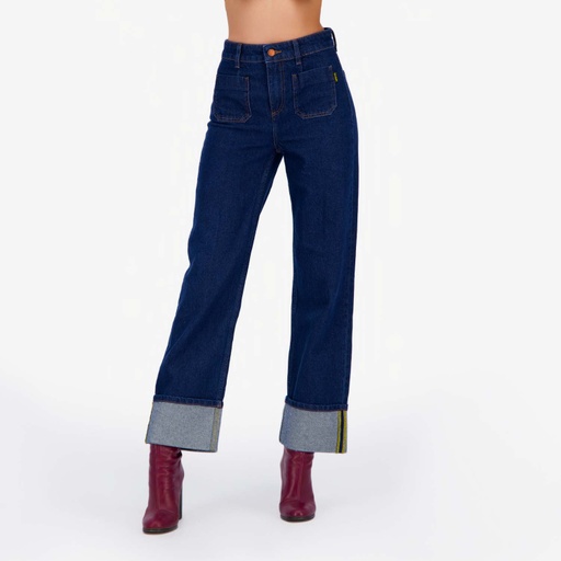 Straight jeans femme a revers SARRA 3.0