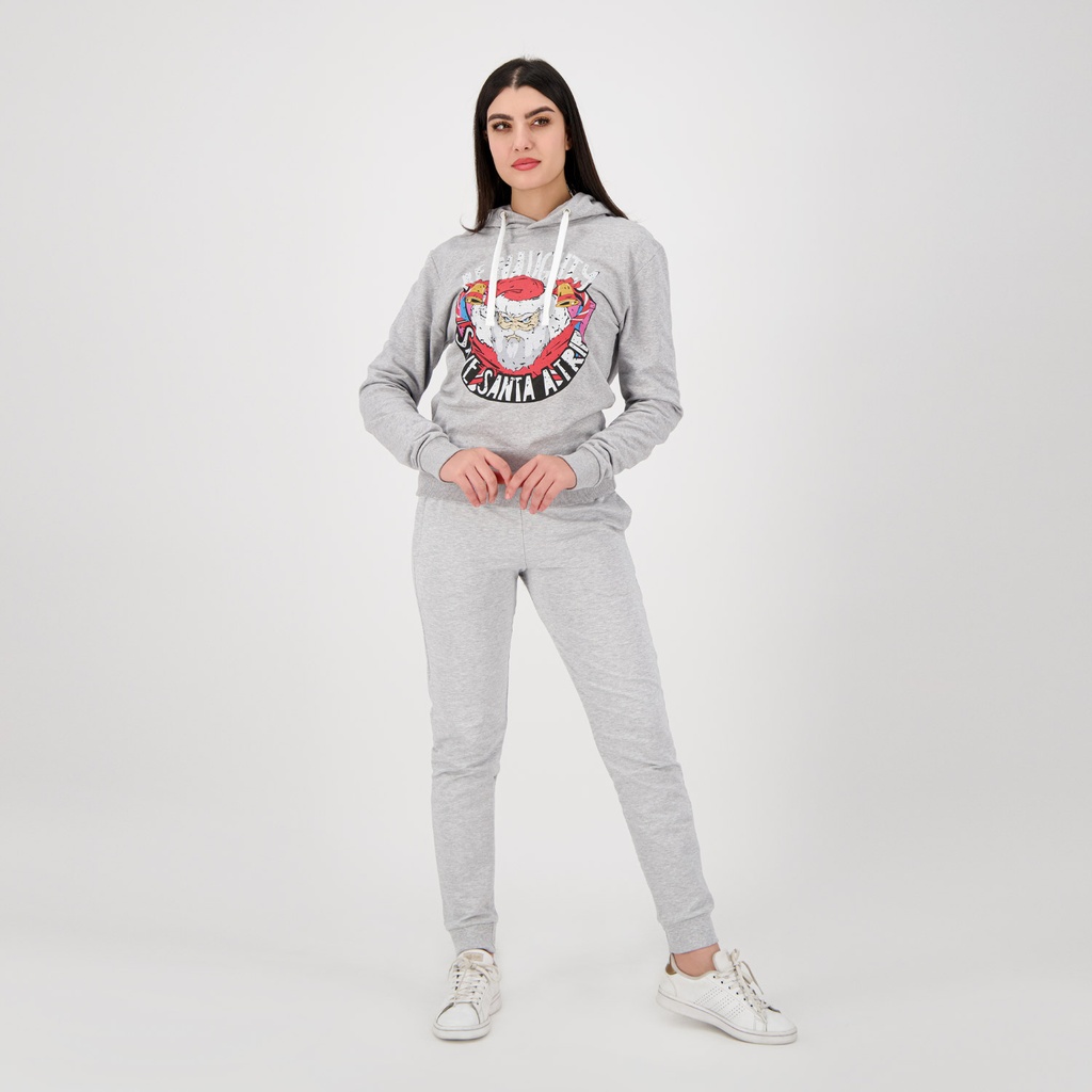 HOODIE NOEL UNISEXE BE NAUGHTY SAVE SANTA