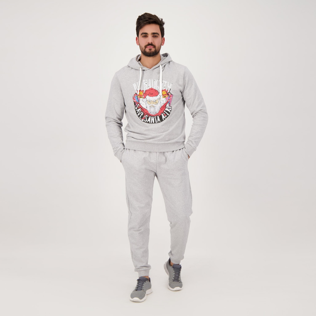 HOODIE NOEL UNISEXE BE NAUGHTY SAVE SANTA