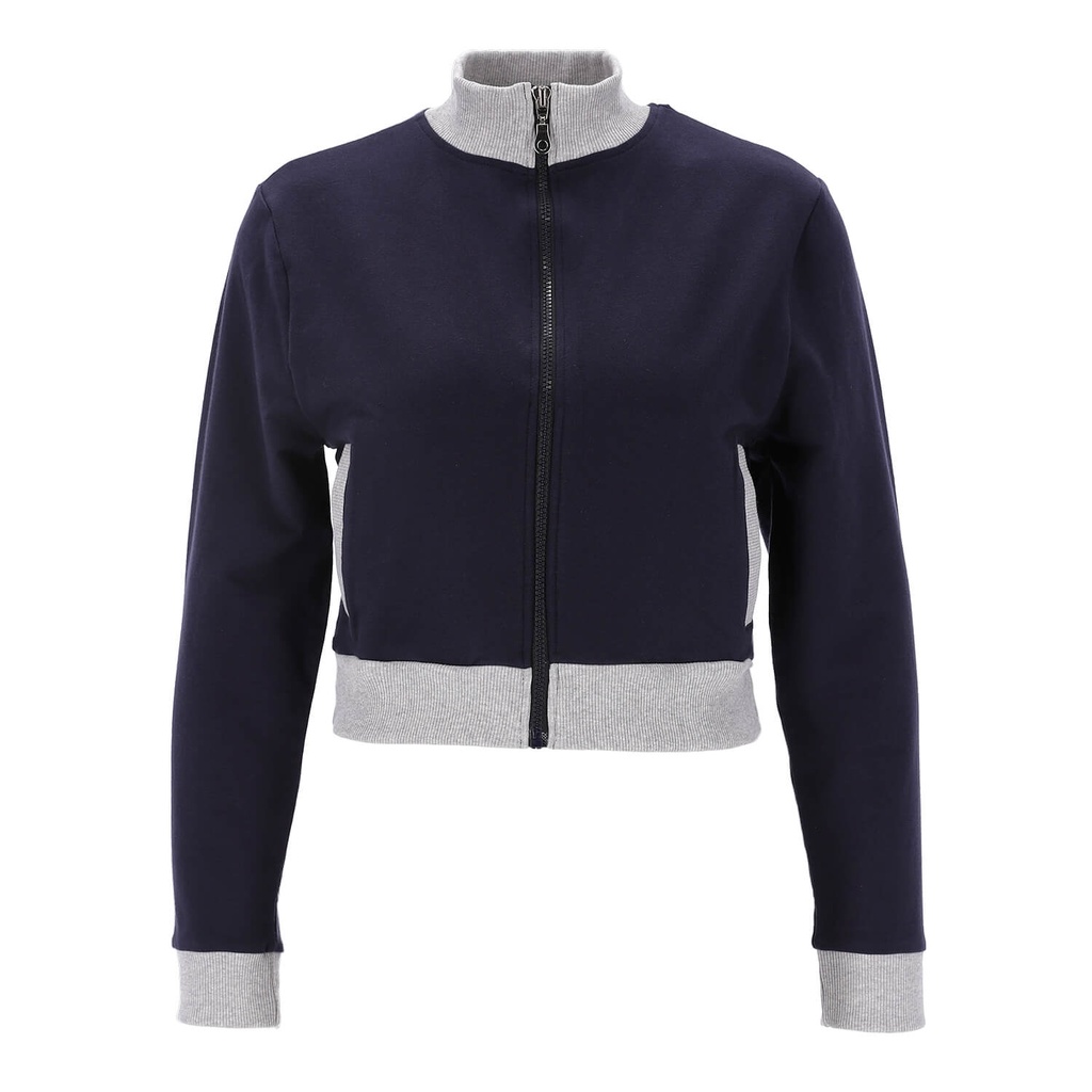 Veste teddy femme courte en molleton