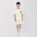 T-shirt garçon manches courtes tie dye avec sérigraphie