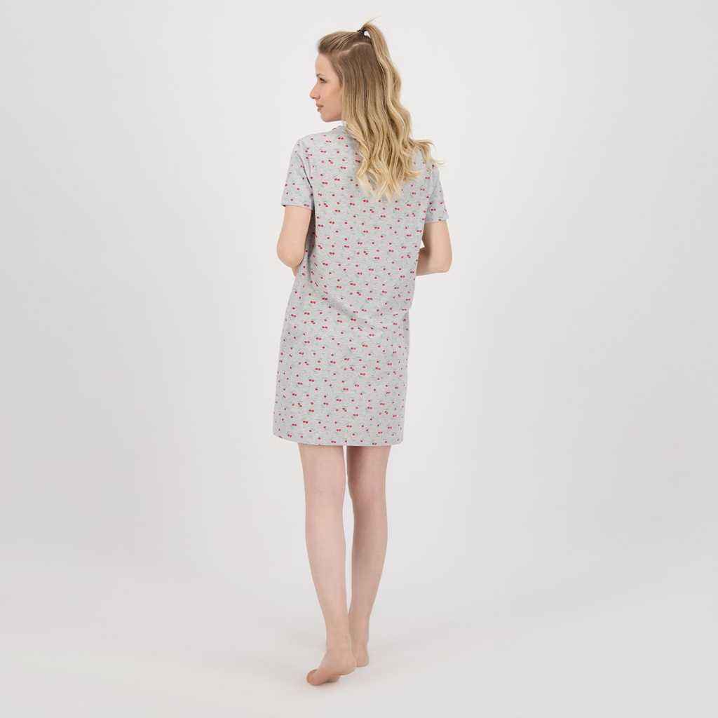 Robe de pyjama femme imprimé cerise