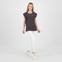 T-shirt femme sans manche avec broderie