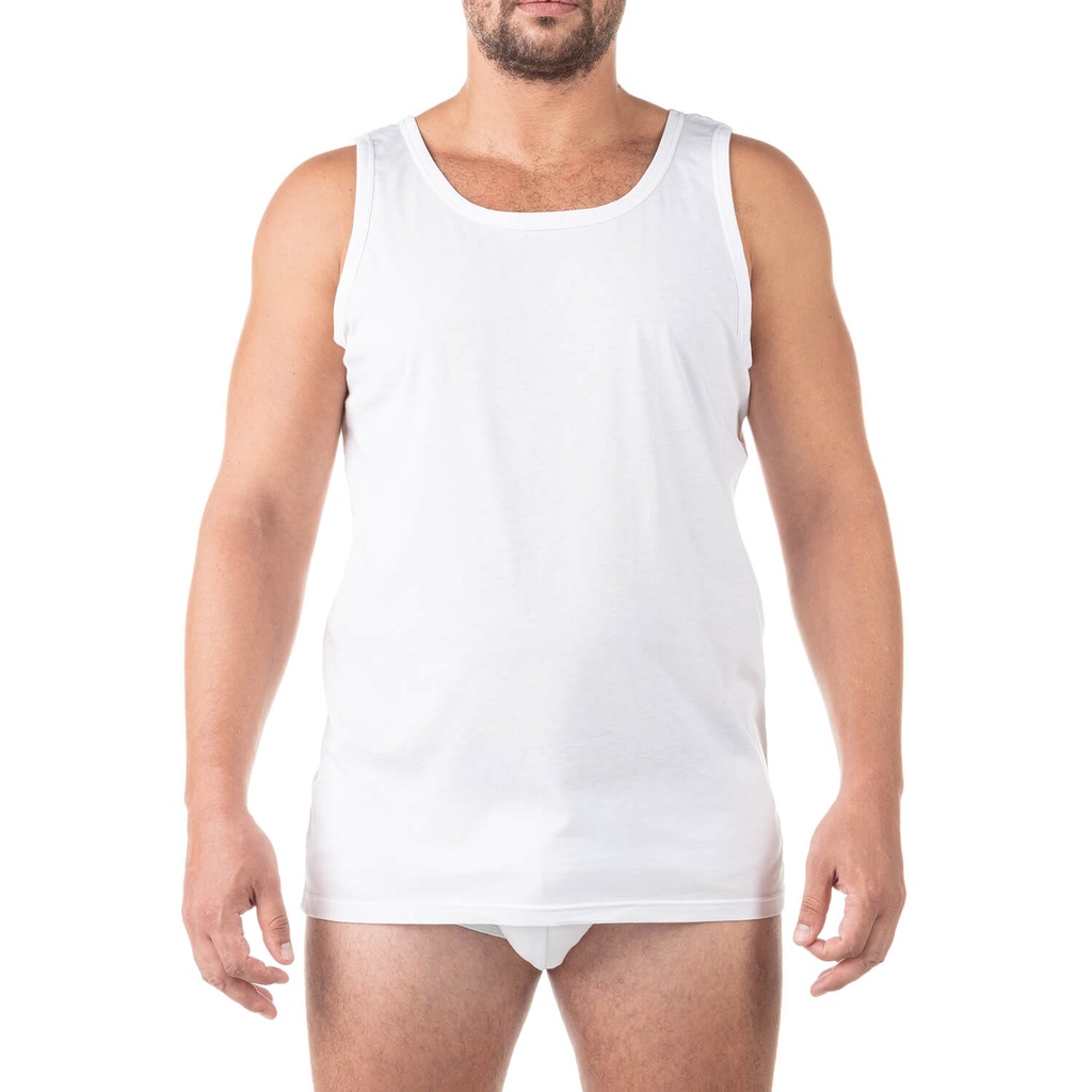 Singlet grandes tailles en coton pur