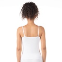 Caraco femme bords dentelle en coton stretch
