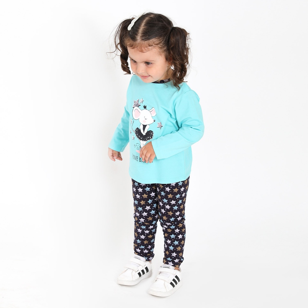 Ensemble bébé manches longues LOVE BALLET