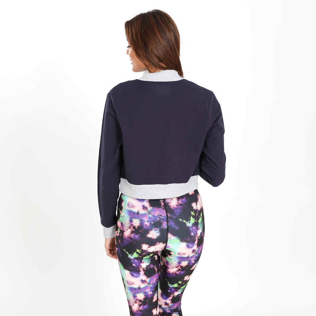 Veste teddy crop femme en molleton