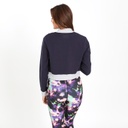 Veste teddy crop femme en molleton