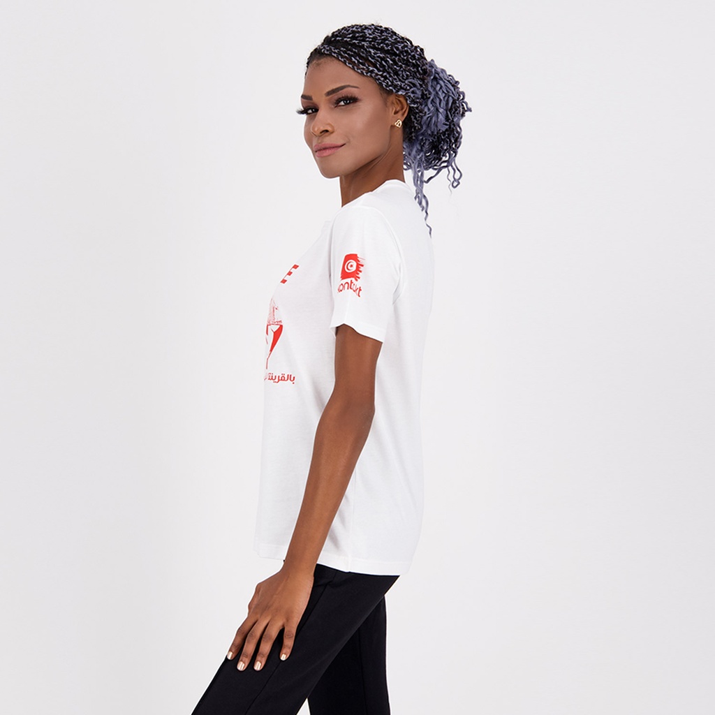 T-shirt unisexe manches courtes بالقرينتا مشرجين وللكوب ماشين