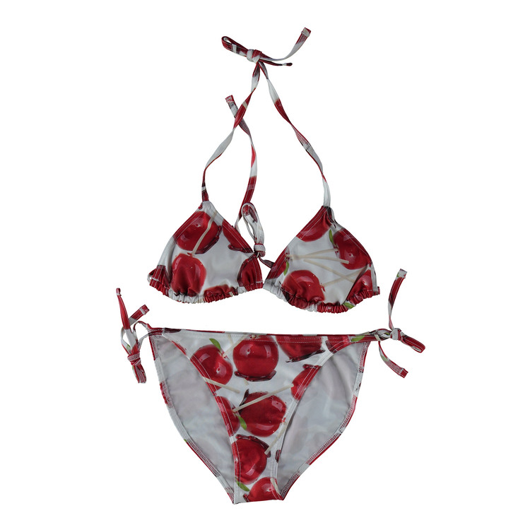 Bikini femme imprimé applications