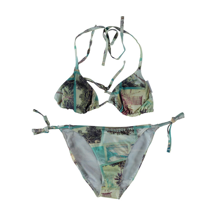 Bikini femme imprimé applications