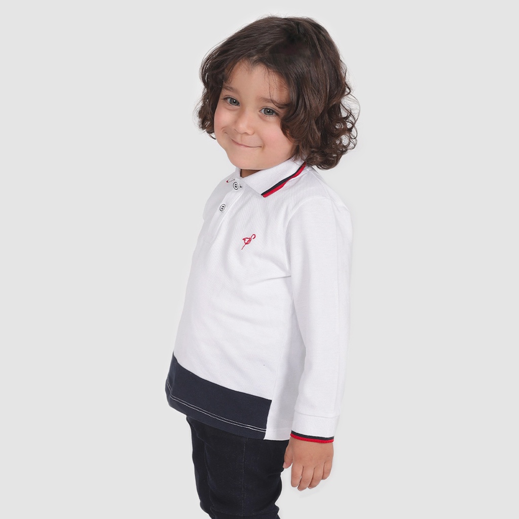 Polo bébé bi-couleur