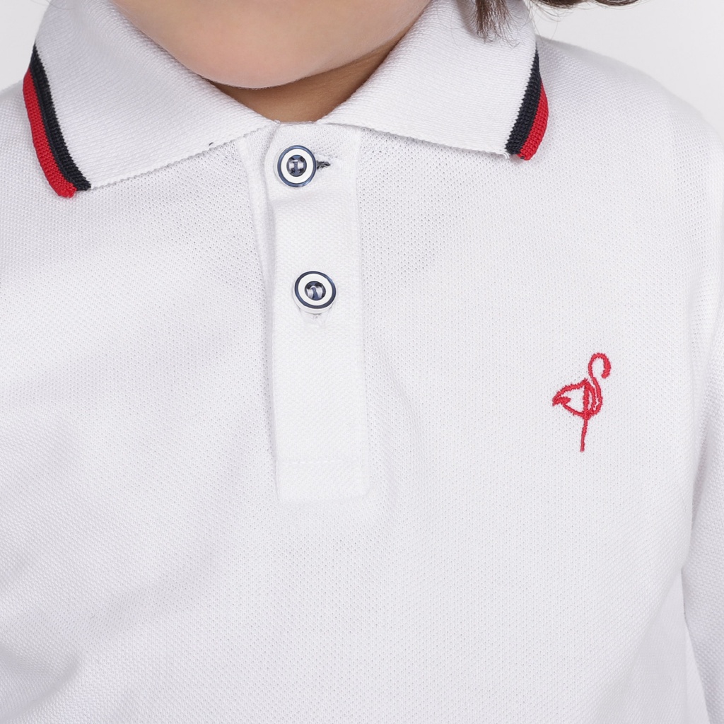 Polo bébé bi-couleur