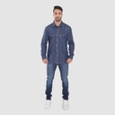 Chemise western homme en jeans  -SHEMS