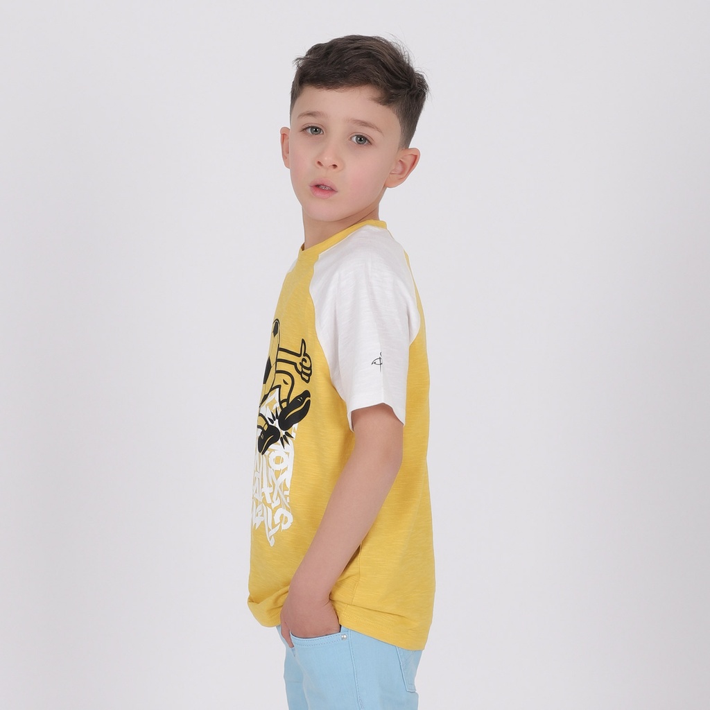 T-shirt garçon manches raglan FOOTBALL