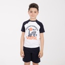 Ensemble garçon manches raglan et short BASKETBALL