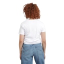 T-shirt côtelé femme manches courtes avec cordon de serrage