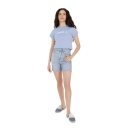 T-shirt crop côtelé femme manches courtes HABIBI YA LIL