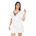 Cache maillot femme avec cordon de serrage