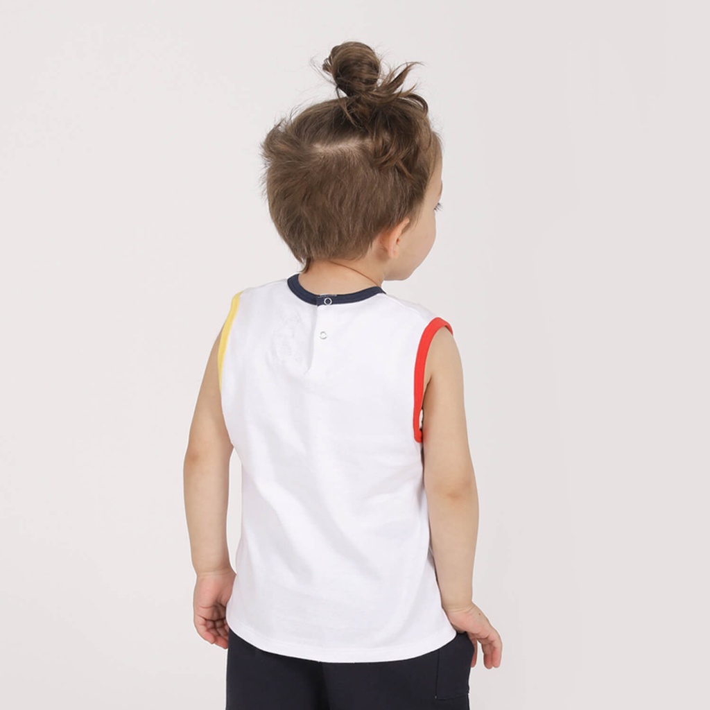 Débardeur côtelé bébé contrasté MONSTER SWAG