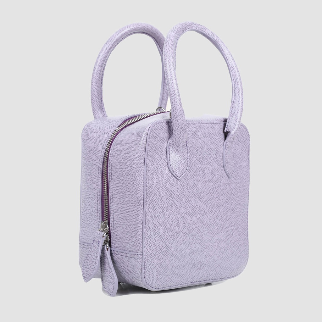 Sac carré bandoulière en cuir - DONIA