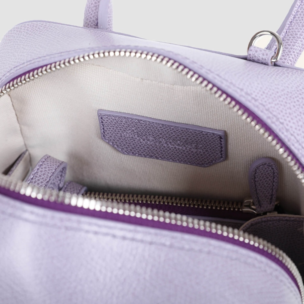 Sac carré bandoulière en cuir - DONIA