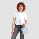 Sac carré en jeans avec bandoulière amovible - DONIA