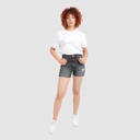 Slim short femme en jeans - NERMINE