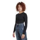 Body femme manches longues avec broderie