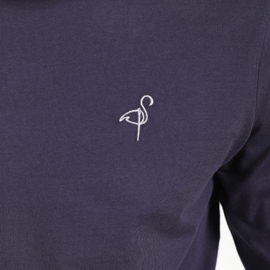 T-shirt homme manches longues avec broderie