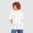 T-shirt oversized femme manches courtes CROQUIS DENIM