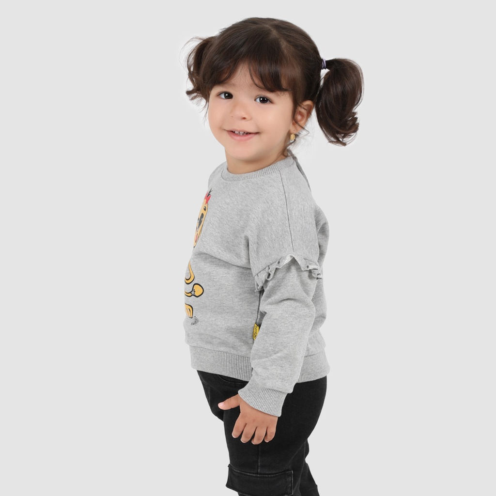 Sweat bébé avec volant CUT RABBIT