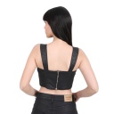 Top femme effet cuir- BADIA