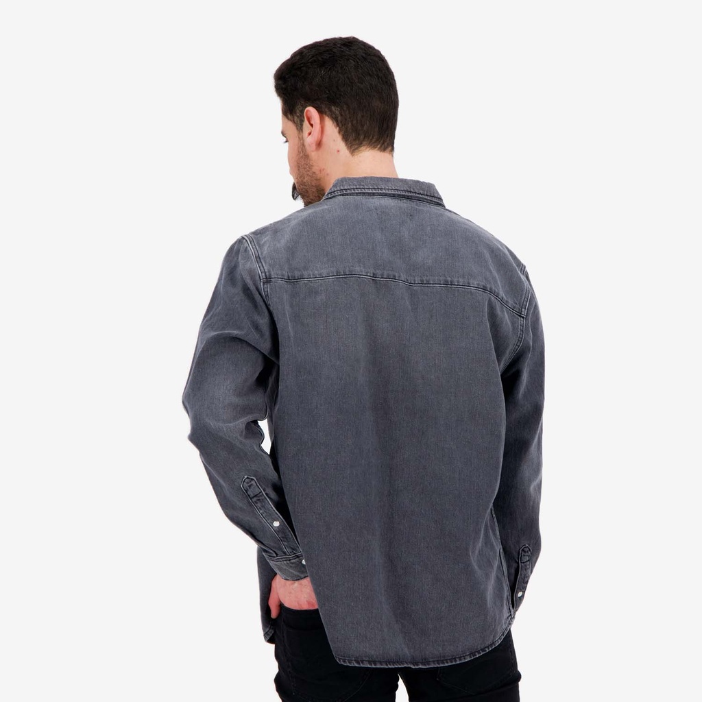 Chemise western homme en jeans  -SHEMS