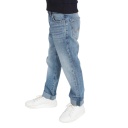 Straight jeans garçon avec revers