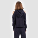 Hoodie femme manches tombantes