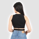 Top côtelé femme croisé