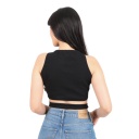 Top côtelé femme croisé