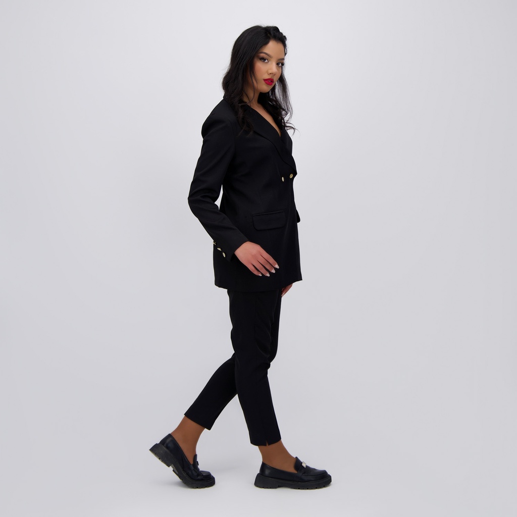Blazer asymetrique femme manches longues