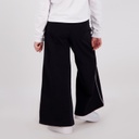 Jogger wide leg fille avec piping