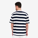 T-shirt oversized homme rayé manches courtes