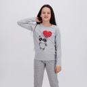 Pyjama fille manches longues PANDA