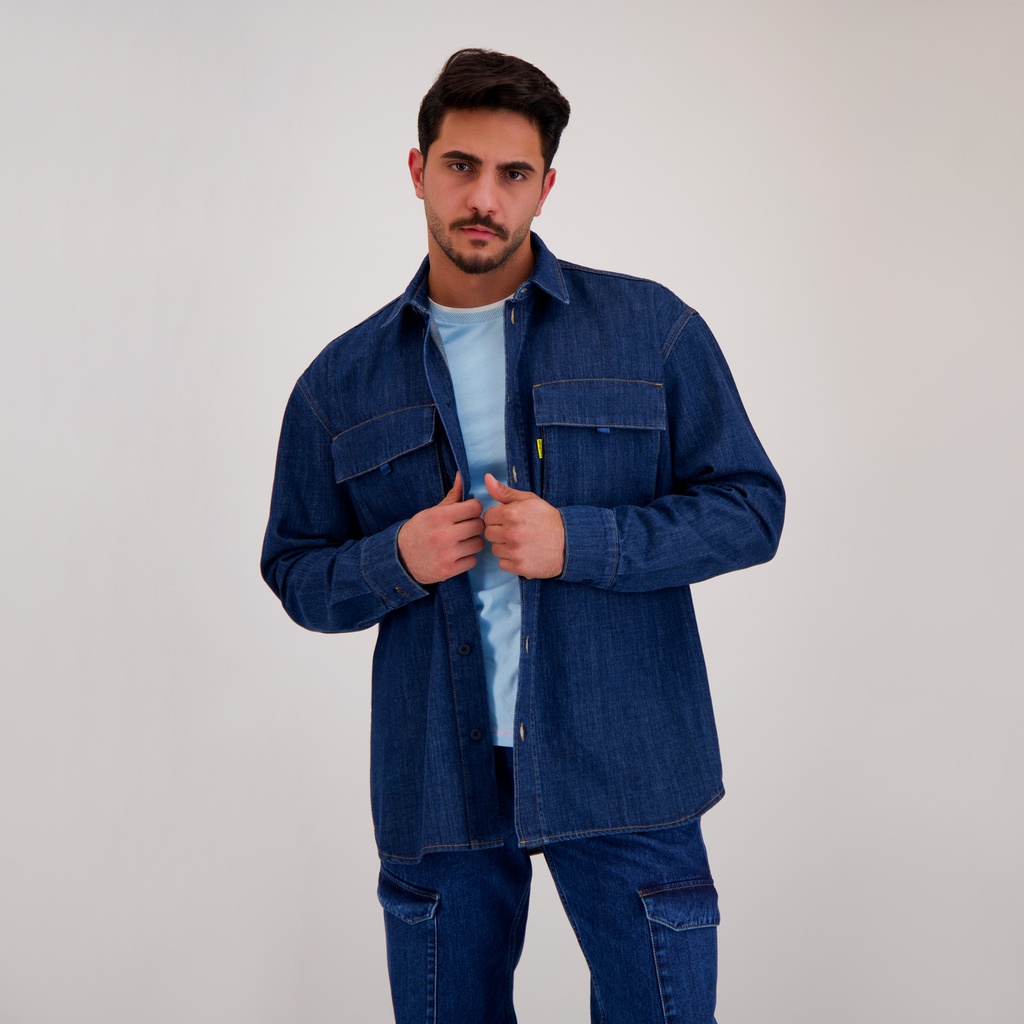 Chemise workwear homme en jeans - WAAD