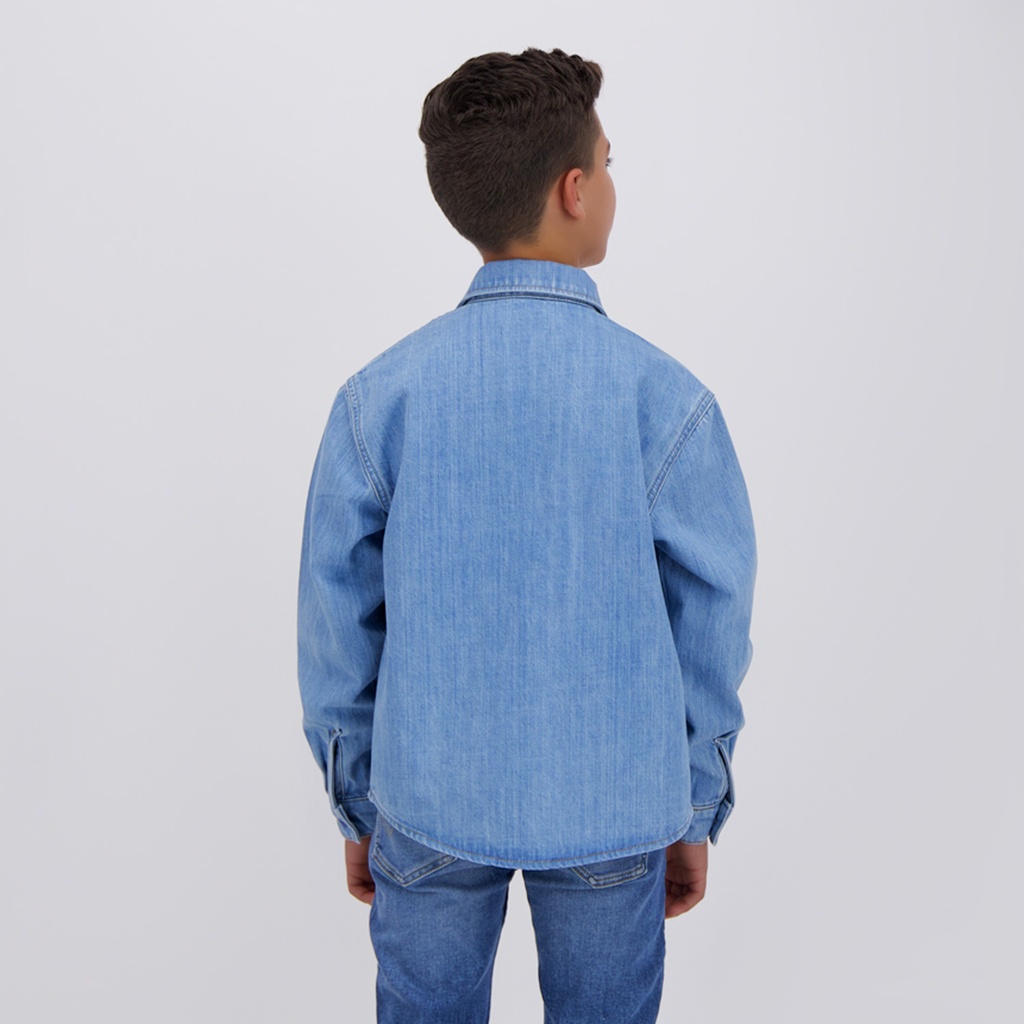 Chemise workwear garçon en jeans