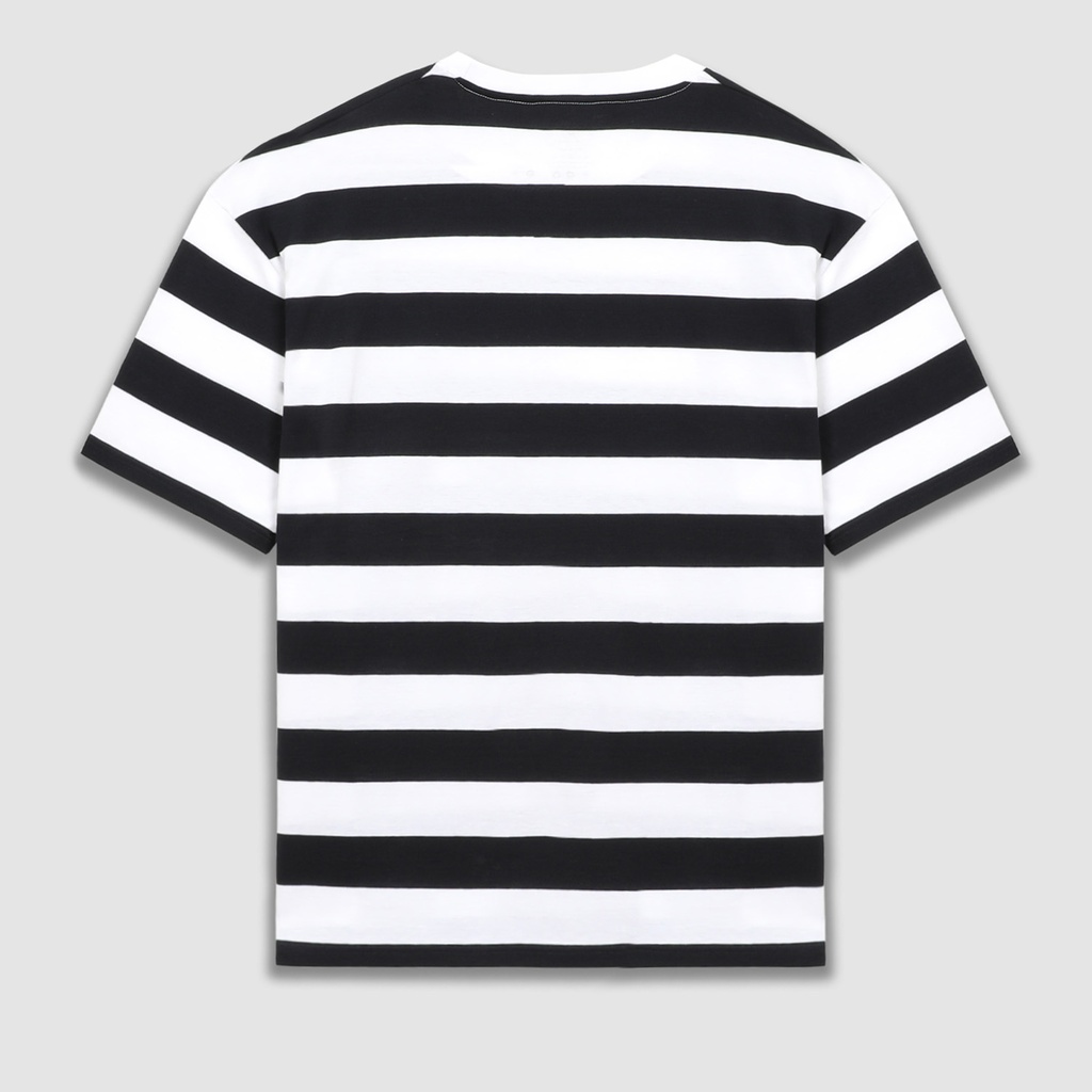 T-shirt oversized homme rayé manches courtes