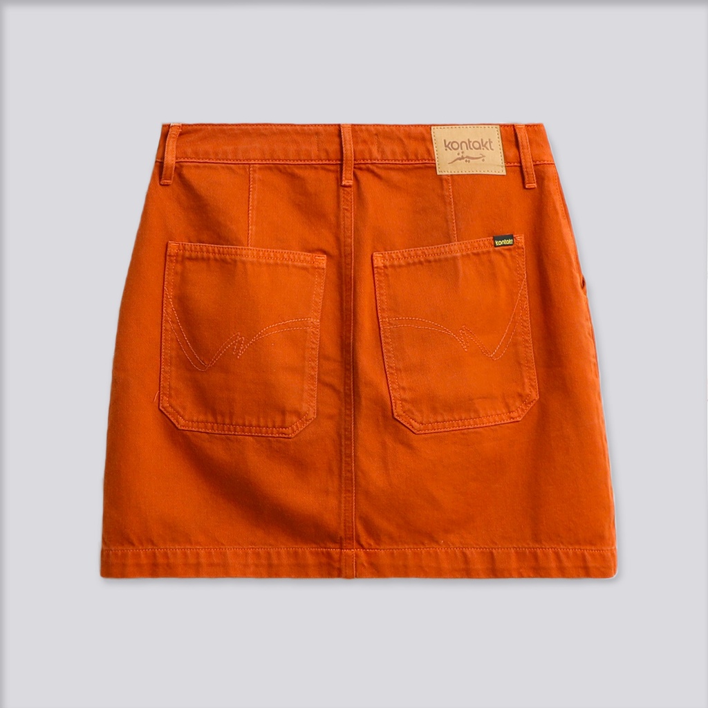 Jupe mini femme  avec poche à rabat - MARAM