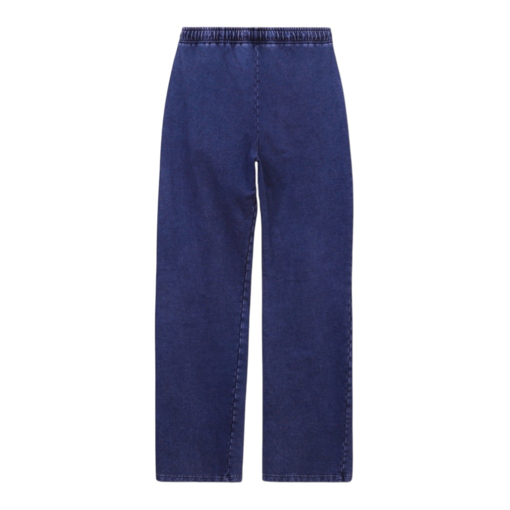 Jogger délavé jambe droite femme avec poches plaquées