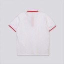 Polo homme manches courtes avec broderie et patte contrasté