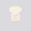 Robe fille avec ceinture à la taille et broderie