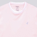 T-shirt homme manches courtes avec bande rectiligne et broderie